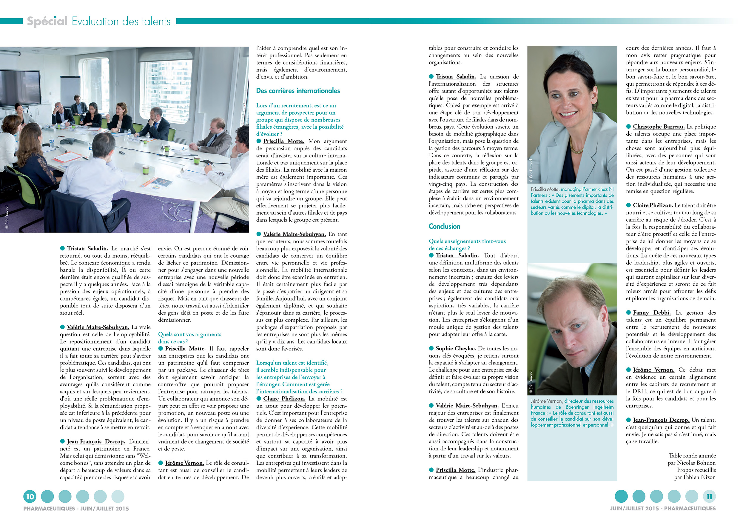 Pharmaceutique, évaluation des talents
